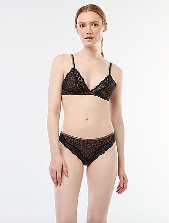 Reggiseno triangolo stampato senza ferretto