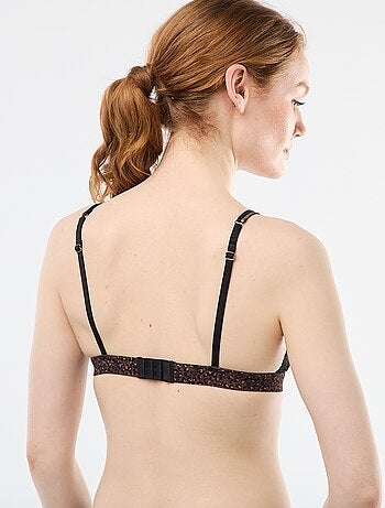 Reggiseno triangolo stampato senza ferretto