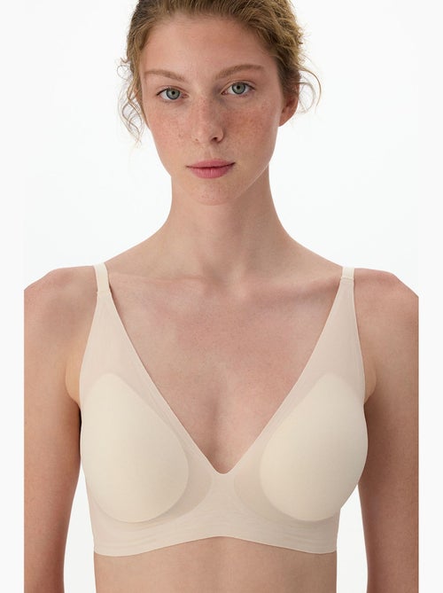 Reggiseno zerogram decolette imbottito invisibile penti - Kiabi Reggiseno zerogram decolette imbottito invisibile penti - Kiabi