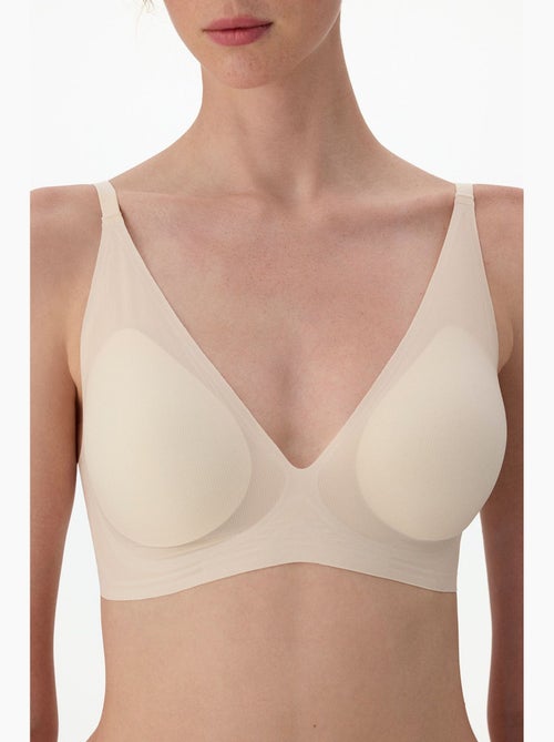 Reggiseno zerogram decolette imbottito invisibile penti - Kiabi Reggiseno zerogram decolette imbottito invisibile penti - Kiabi