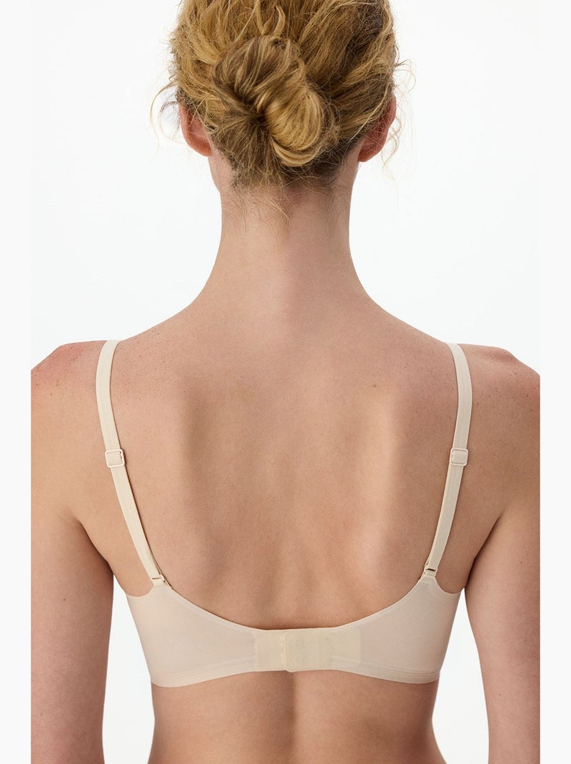 Reggiseno zerogram decolette imbottito invisibile penti Beige argilla - Kiabi