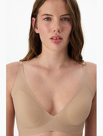 Reggiseno zerogram decolette imbottito senza segni penti