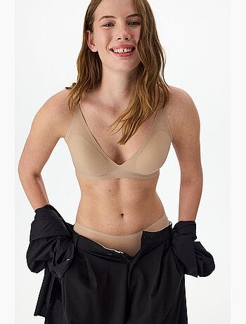 Reggiseno zerogram decolette imbottito senza segni penti