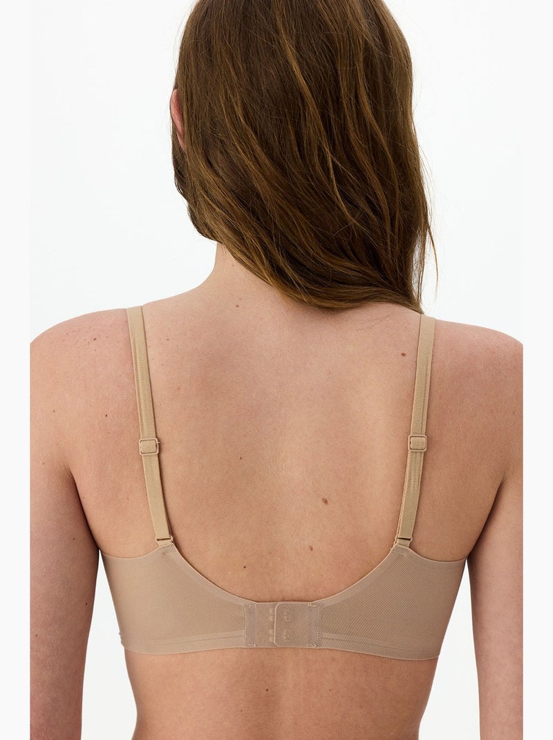 Reggiseno zerogram decolette imbottito senza segni penti Beige argilla - Kiabi