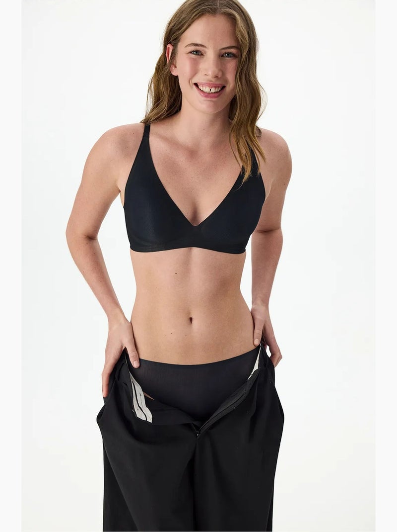 Reggiseno zerogram decolette imbottito senza segni penti Nero - Kiabi