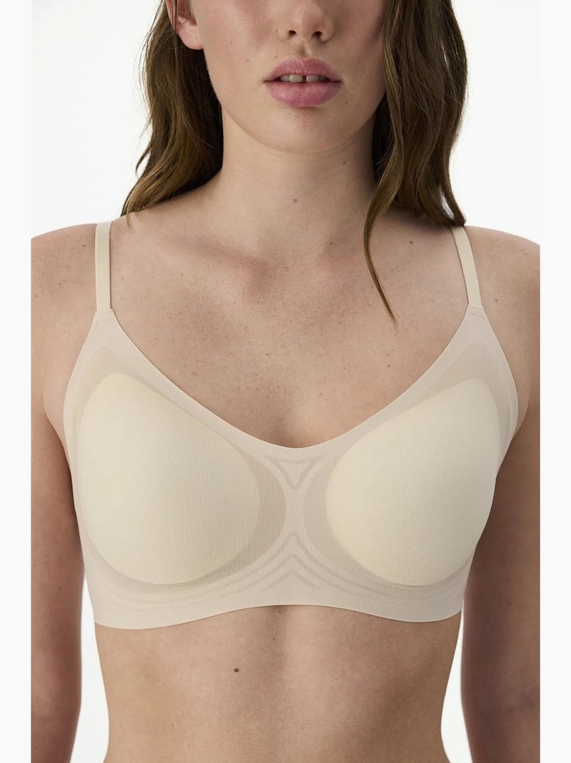 Reggiseno zerogram imbottito invisibile penti Beige argilla - Kiabi