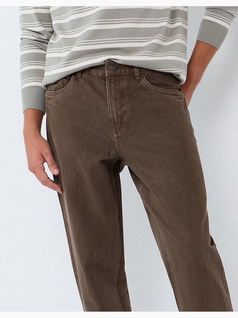 Relaxed fit jeans, mo fashion Marrone - Kiabi