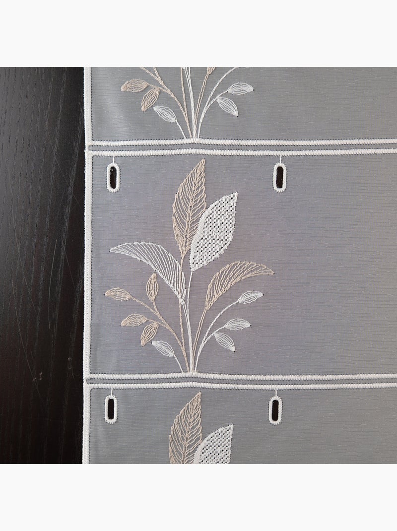 Ricamo modulabile con foglie Beige - Kiabi
