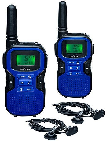 Ricaricabile walkie-talkies con 5km portata, auricolari e torcia