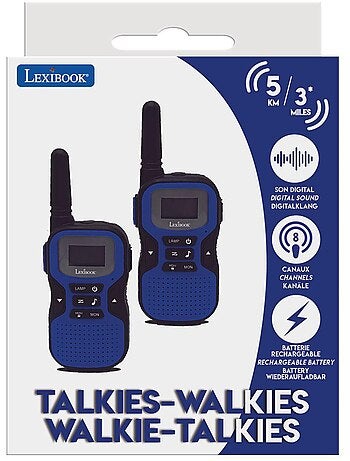 Ricaricabile walkie-talkies con 5km portata, auricolari e torcia
