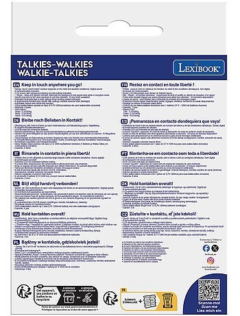Ricaricabile walkie-talkies con 5km portata, auricolari e torcia