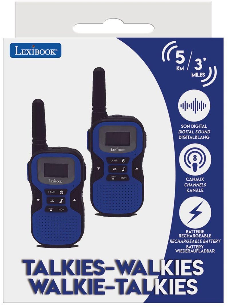 Ricaricabile walkie-talkies con 5km portata, auricolari e torcia N/D - Kiabi
