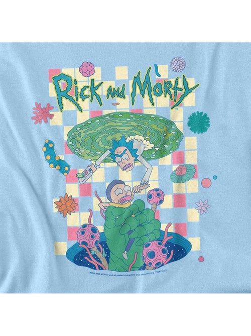 Rick And Morty Falling Portals Maglietta Adulto Unisex - Kiabi