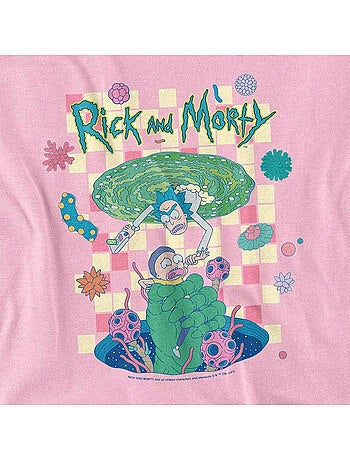 Rick And Morty Falling Portals Maglietta Adulto Unisex