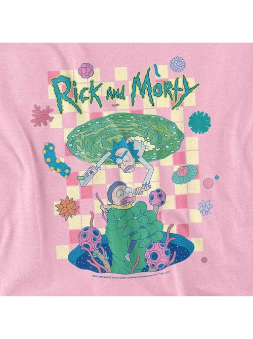 Rick And Morty Falling Portals Maglietta Adulto Unisex - Kiabi