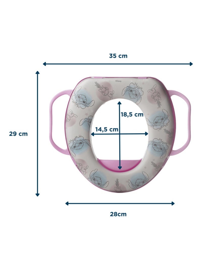 Riduttore da WC Disney Baby Lilo e Stitch con maniglie comfort Viola - Kiabi