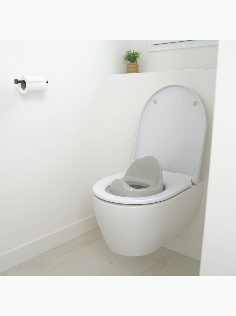 Riduttore per WC Luxe Thermobaby con schienale alto anti-spruzzi Grigio - Kiabi