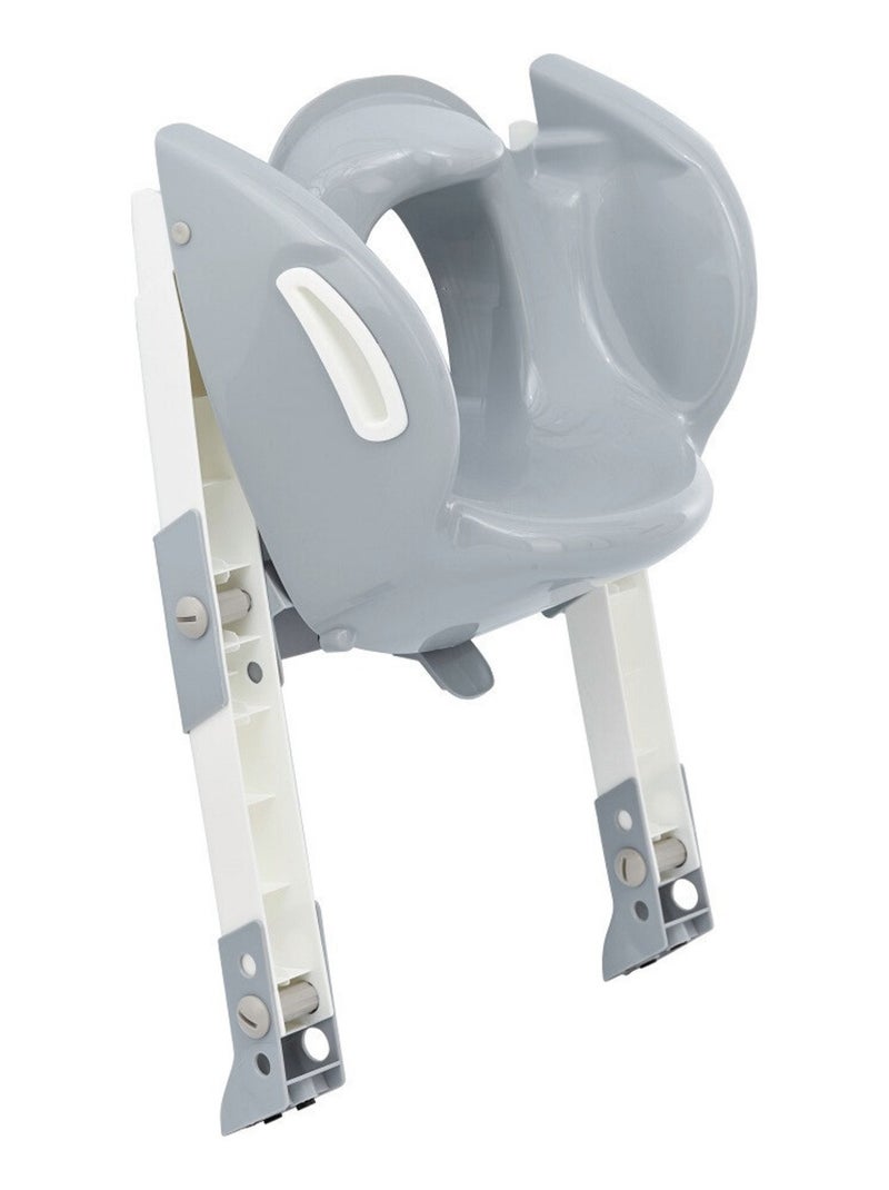 Riduttore rialzatore per WC Kiddyloo regolabile Thermobaby con pedane antiscivolo Grigio - Kiabi