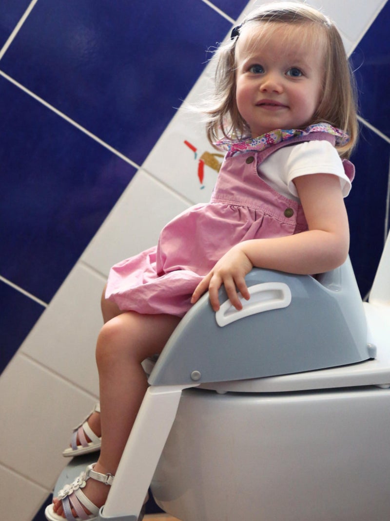 Riduttore rialzatore per WC Kiddyloo regolabile Thermobaby con pedane antiscivolo Grigio - Kiabi