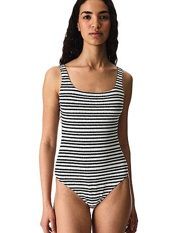 Ringel costume intero sportivo a righe testurizzato penti