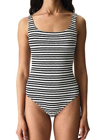 Ringel costume intero sportivo a righe testurizzato penti