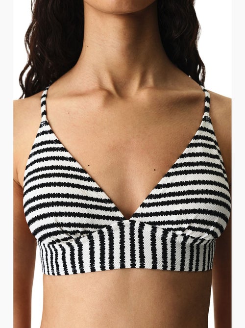 Ringel top bikini bralette a righe testurizzato penti - Kiabi