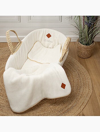 Rivestimento per culla in garza di cotone, jeanne | SEVIRA KIDS