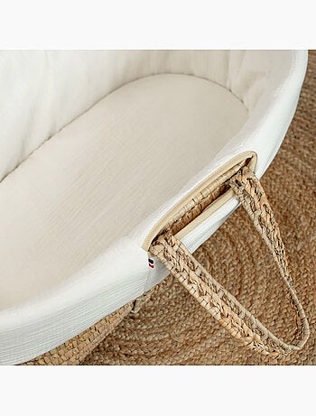 Rivestimento per culla in garza di cotone, jeanne | SEVIRA KIDS