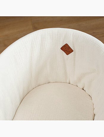 Rivestimento per culla in garza di cotone, jeanne | SEVIRA KIDS