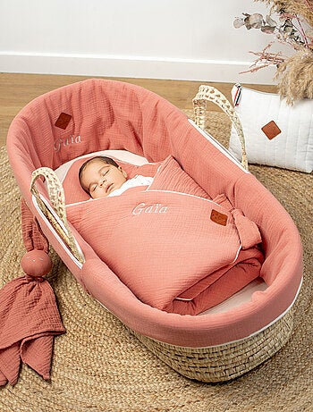 Rivestimento per culla in garza di cotone, jeanne | SEVIRA KIDS