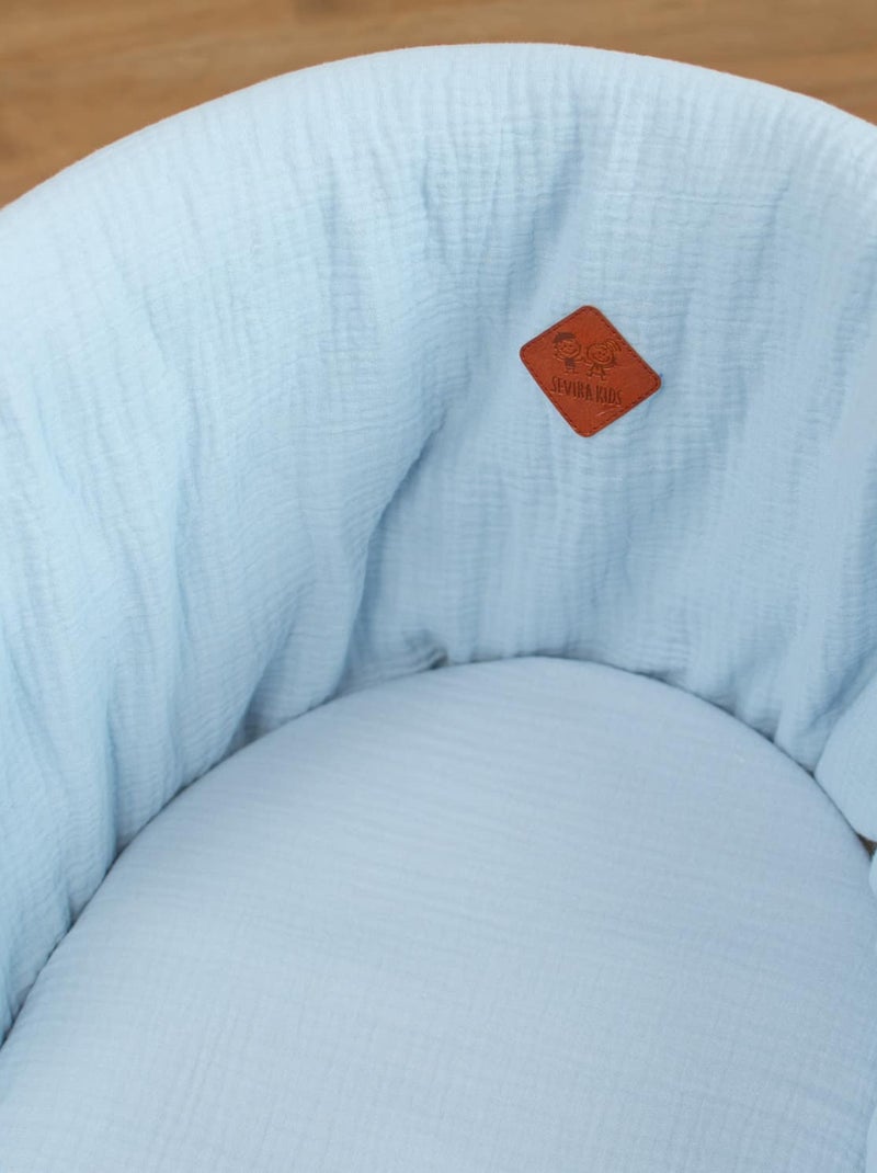 Rivestimento per culla in garza di cotone, jeanne | sevira kids | sevira kids Blu - Kiabi