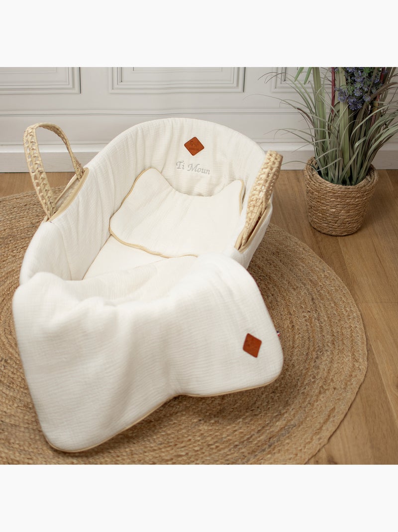 Rivestimento per culla in garza di cotone, jeanne | sevira kids | sevira kids Ecru - Kiabi