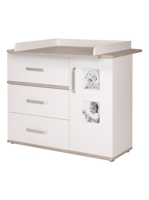 ROBA Ampio comò fasciatoio "Moritz" con 2 cornici foto – altezza fasciatoio 94 cm - Kiabi