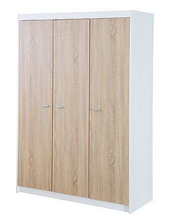 ROBA Armadio "Gabriella" a 3 ante – chiusura soft‑close – bianco fresato