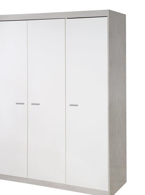 ROBA Armadio "Julia" 3 ante – chiusura soft‑close – bianco / olmo lunare - Kiabi