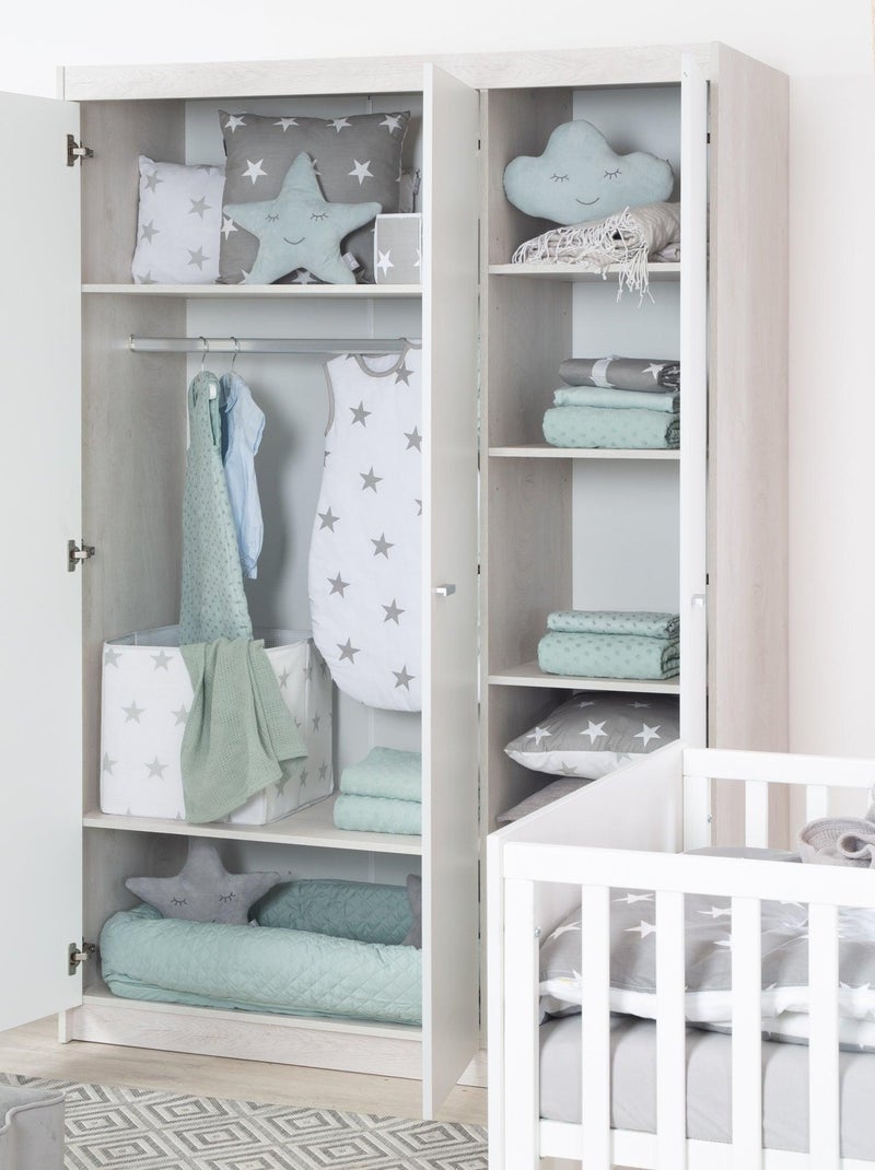 ROBA Armadio "Julia" 3 ante – chiusura soft‑close – bianco / olmo lunare Bianco - Kiabi