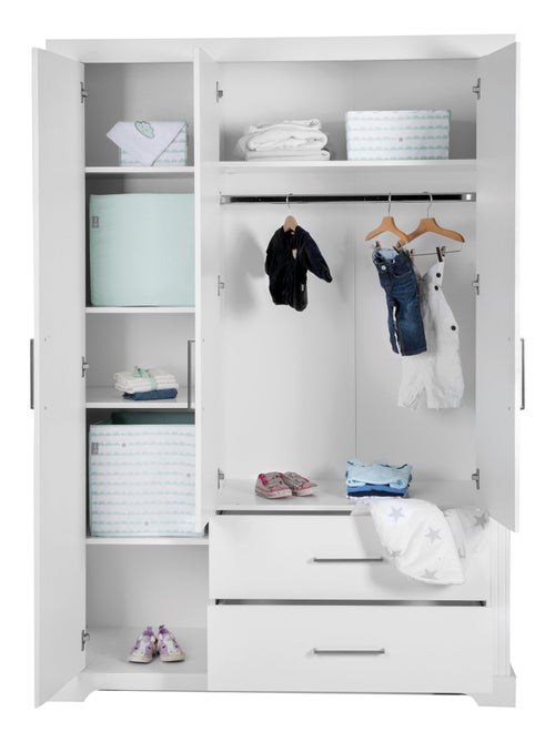 ROBA Armadio "Maxi" – 3 ante e 2 cassetti – stile casa di campagna - Kiabi