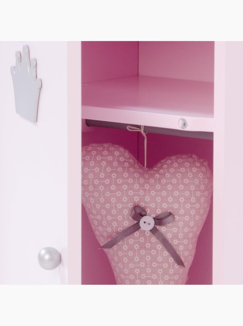 ROBA Armadio per bambole "Princess Sophie" con appendiabiti e mensola – da 18 mesi – rosa - Kiabi