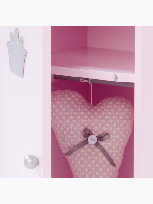 ROBA Armadio per bambole "Princess Sophie" con appendiabiti e mensola – da 18 mesi – rosa - Kiabi