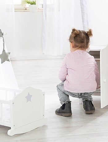 ROBA Armadio per bambole "Stella" – per vestiti e accessori – laccato