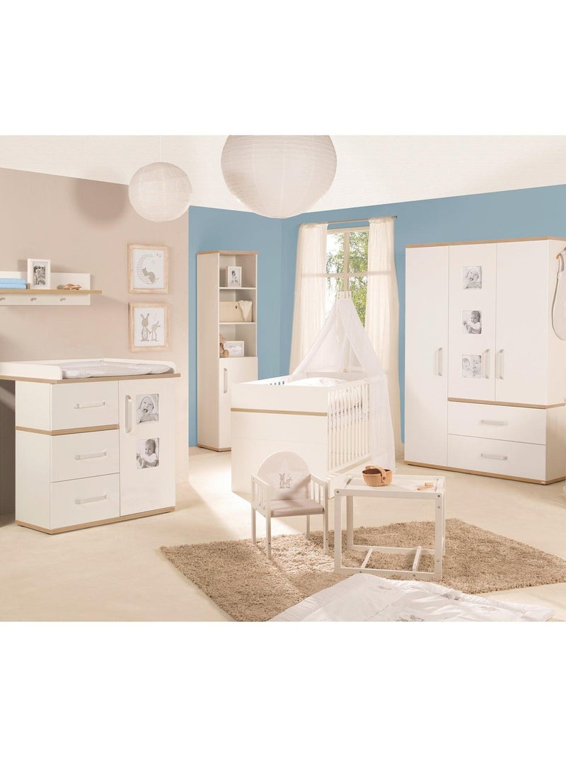 ROBA Armadio "Pia" 3 ante – con 3 cornici decorative – bianco / rovere Bianco - Kiabi