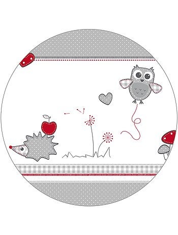 ROBA Box bébé esagonale "Cosiplay" + tappeto "Adam & Eule" – faggio bio