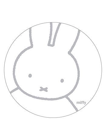 ROBA Box bébé esagonale in legno "Miffy" + tappeto – altezza regolabile – bianco