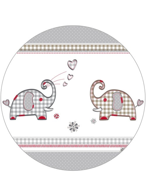ROBA Box bébé in legno 75×100 "Jumbotwins" + tappeto e ruote con freno – bianco - Kiabi