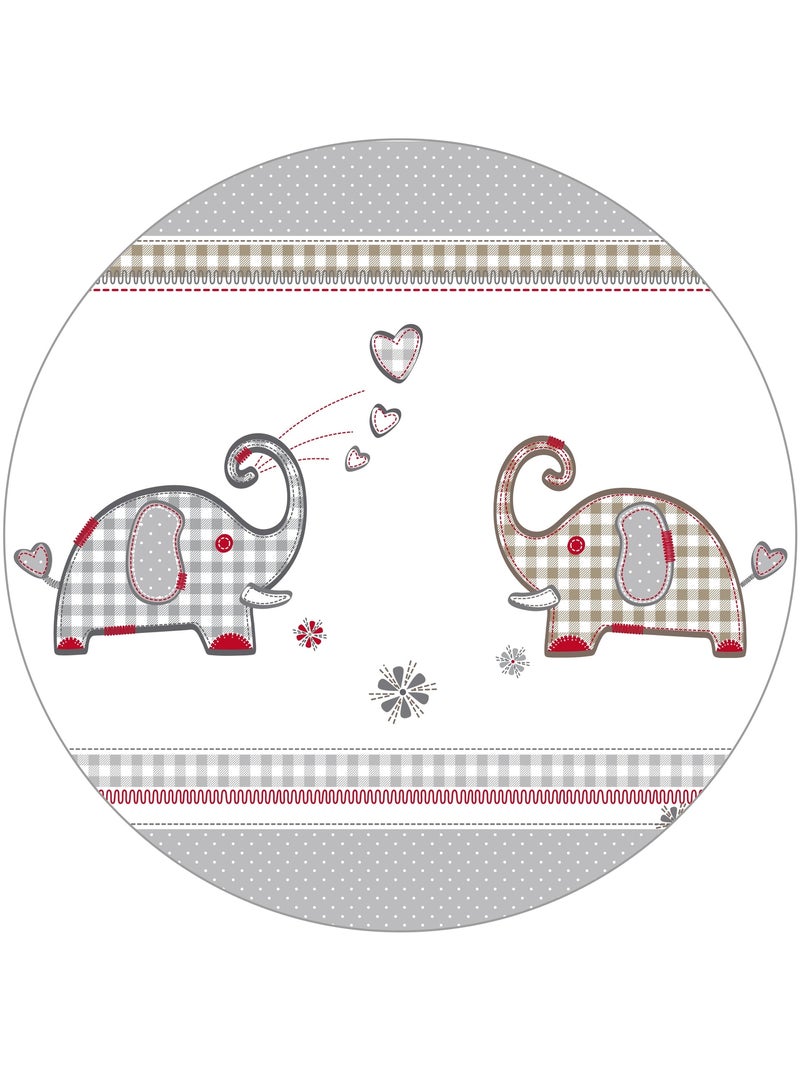 ROBA Box bébé in legno 75×100 "Jumbotwins" + tappeto e ruote con freno – bianco Legno naturale - Kiabi