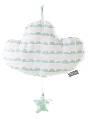 ROBA Carillon a forma di nuvola "Happy Cloud" – lavabile – taupe/menta