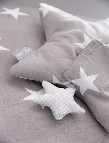 ROBA Carillon a forma di stella "Little Stars" – meccanismo musicale removibile – grigio/bianco