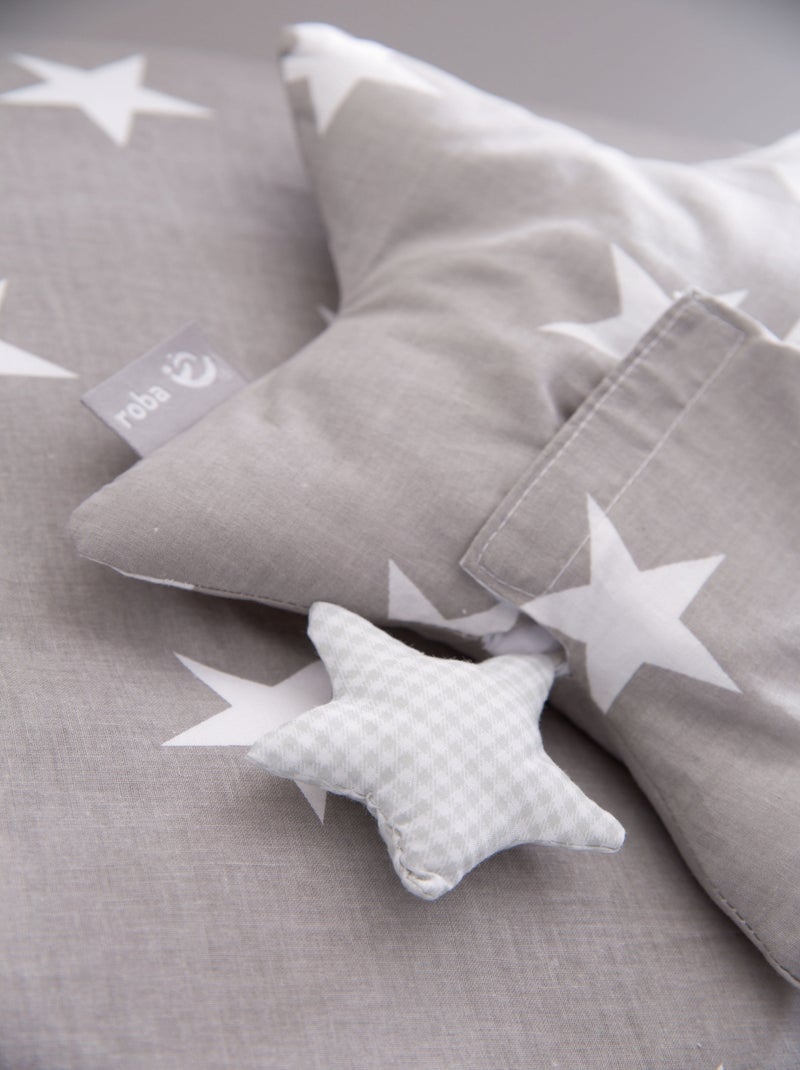 ROBA Carillon a forma di stella "Little Stars" – meccanismo musicale removibile – grigio/bianco Grigio bianco - Kiabi