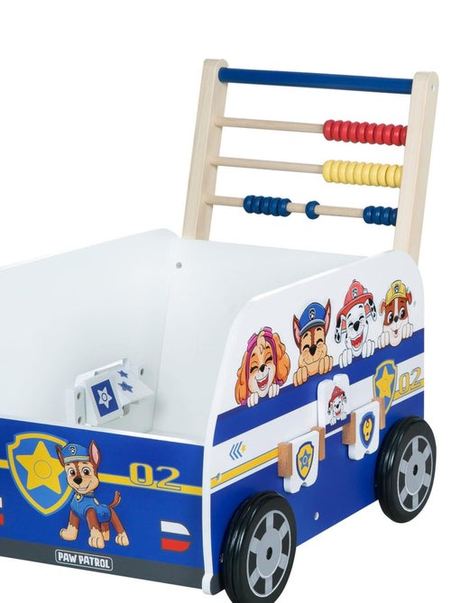 ROBA Carrello giocattolo a forma di bus "Paw Patrol" – abaco e elementi girevoli – blu / bianco - Kiabi