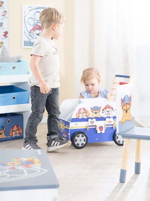 ROBA Carrello giocattolo a forma di bus "Paw Patrol" – abaco e elementi girevoli – blu / bianco - Kiabi